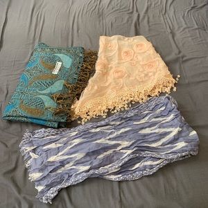 3 scarves bundle
